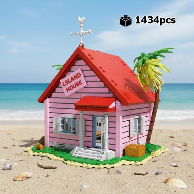 HUATEC Dragon Ball Master Roshi Haus, Bausteine, 1434 Teile - Bild 1