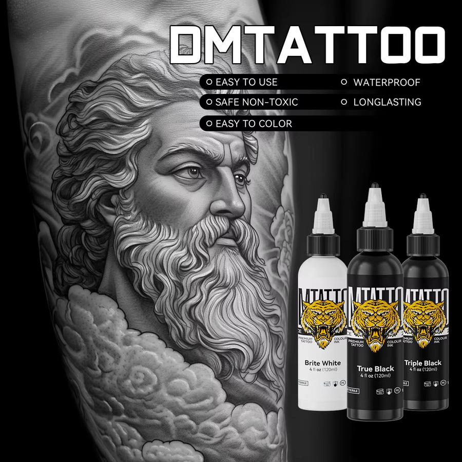 DMTATTOO Tattoo-Tinte, Schwarz, 120 ml, Unisex - Bild 4