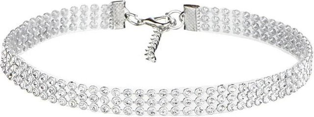 YULIN Halskette Choker, Strassstein, weiß, Damen - Bild 1