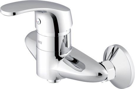 LENZ Brausearmatur LIANA aus Messing in Chrom und Silber, 1/2 Zoll - Bild 1