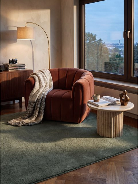 Hochflor Teppich Kadima Design von ALDAN in Waldgrün, B: 200 cm, T: 280 cm - Bild 1