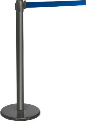 Guidesystems Gurtpfosten in Anthrazit mit blauem Gurt aus Metall - Bild 1