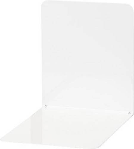 Maul Buchstütze 3506202 aus Metall in Weiß, 2er-Set, Höhe: 14 cm - Bild 1