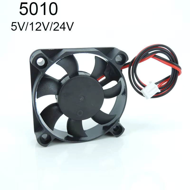 Gakaki DC 5010 Mini-Lüfter Computer-CPU-Kühler für 3D-Drucker, Schwarz, B/T/H: 50 x 50 x 10 mm - Bild 3