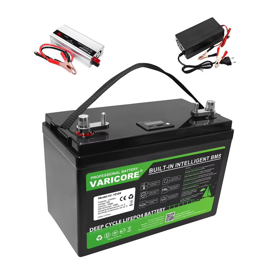 VariCore 12V 120Ah LiFePO4 Batteriepack in Schwarz für Marineanwendungen, Wohnmobile und Solarenergie - Bild 4