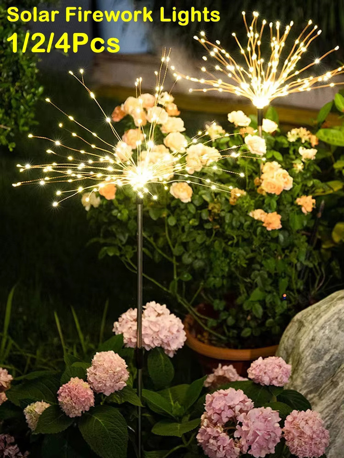 Heinast Solar Feuerwerk Lampe mit 120 LED als Outdoor Gartenleuchte in Globus- und Löwenzahn-Optik - Bild 7