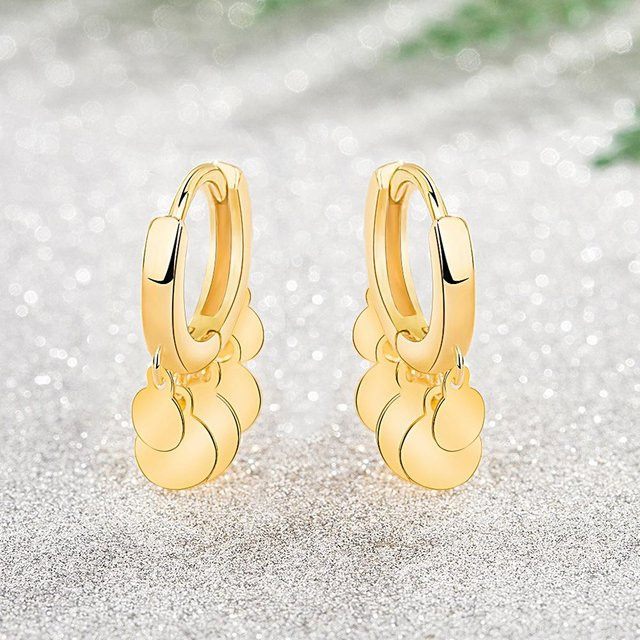 TICIFY Ohrstecker, Wassertropfen, rund, gold, Damen - Bild 1