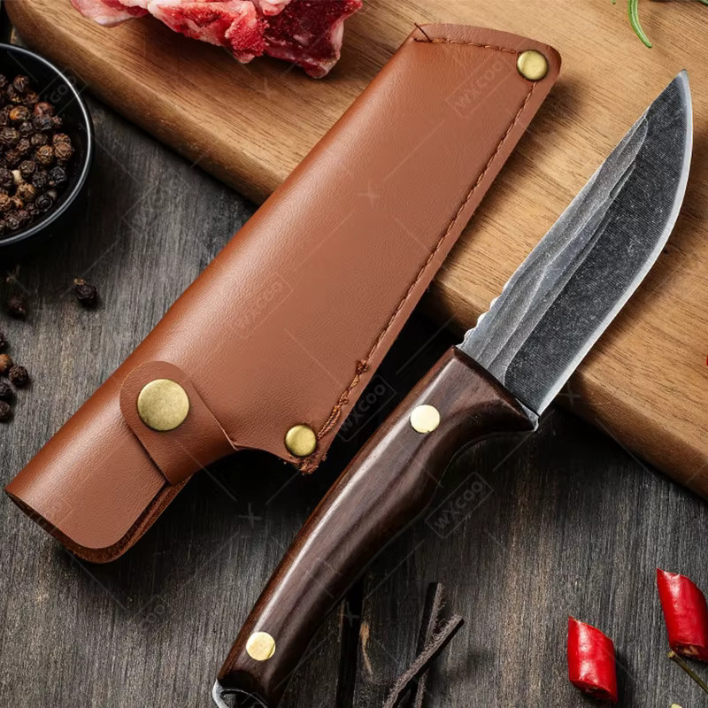 WXCOO Japanisches Ausbeinmesser aus Holz handgefertigt für Fleisch und Obst - Bild 2
