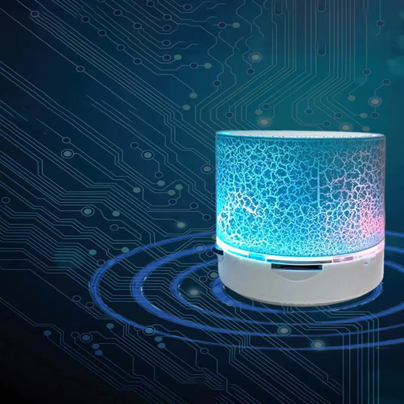 Tragbarer Bluetooth Lautsprecher AyeBeau Mini Musik Sound Box mit USB-Anschluss in Gelb - Bild 3