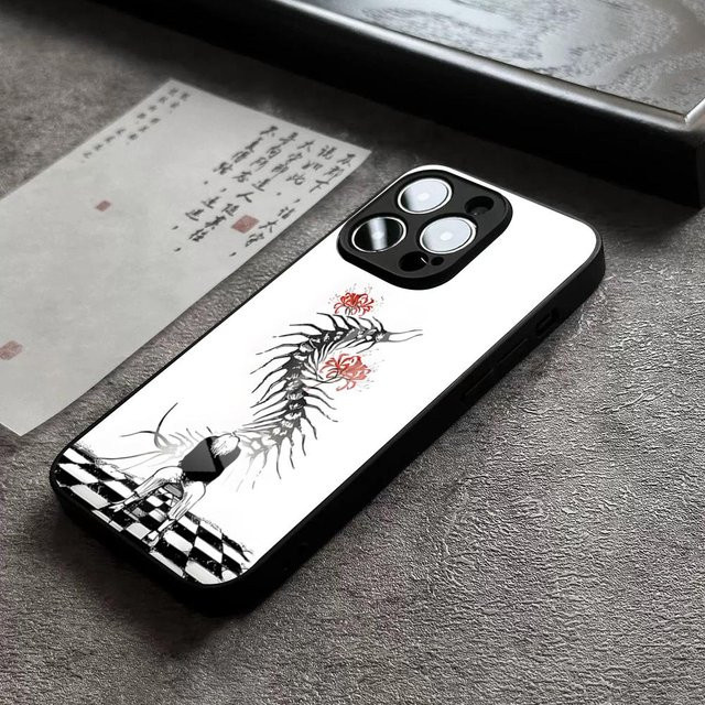 Anime Tokyo Ghoul Handyhülle mit Glasabdeckung für iPhone, Farbe: Weiß - Bild 1