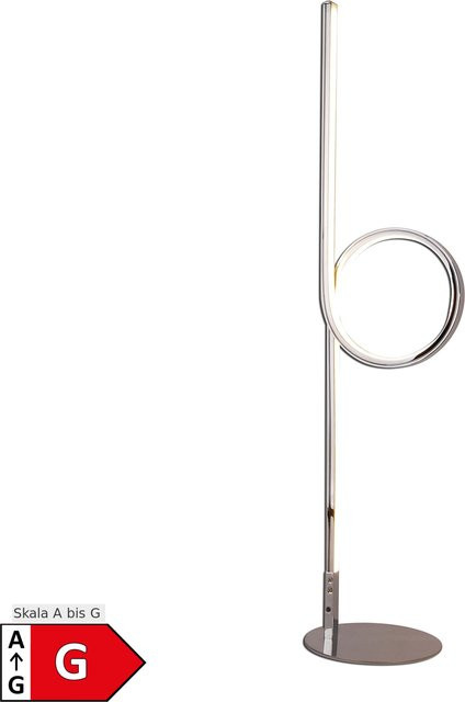 Näve LED Tischleuchte Loop Chrom Höhe: 65 cm - Bild 1