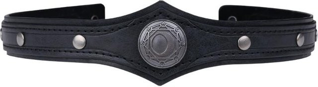 Deamos Haarband, PU-Leder, Wellendesign, schwarz, Unisex - Bild 1