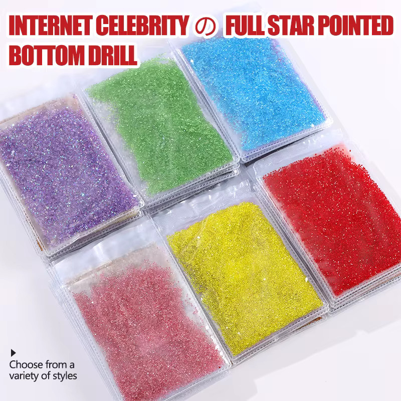 Mini Pixie Kristall Zirkon Steine für Nail Art, 1,2 mm, Glänzend - Bild 3
