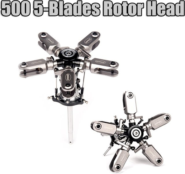 JDHMBD 500 Klasse Hubschrauber Ersatzteile, Metall, Grau - Bild 1
