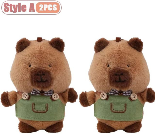 Yiran toy Capybara Plüsch Schlüsselanhänger, 1-4 Stück, weiches Spielzeug - Bild 1