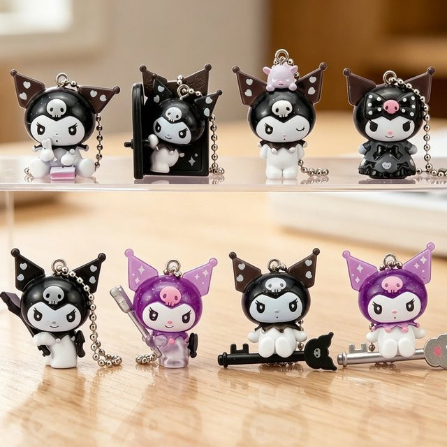 Sanrio Kuromi 20. Jubiläums-Schlüsselanhänger Blind Box Figur, Einzelfigur - Bild 1