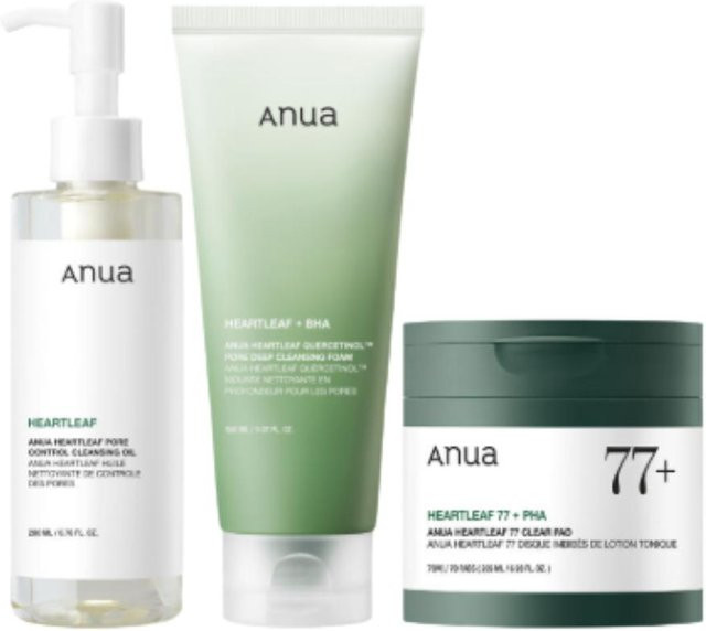 Anua Smooth Pore Care Sebum OUT 3-Schritte-Set, Reinigung, Unisex - Bild 1