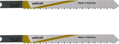 Wolfcraft Stichsägeblatt aus Kohlenstoffstahl (HCS) für Holz, silberfarben und gelb - Bild 1