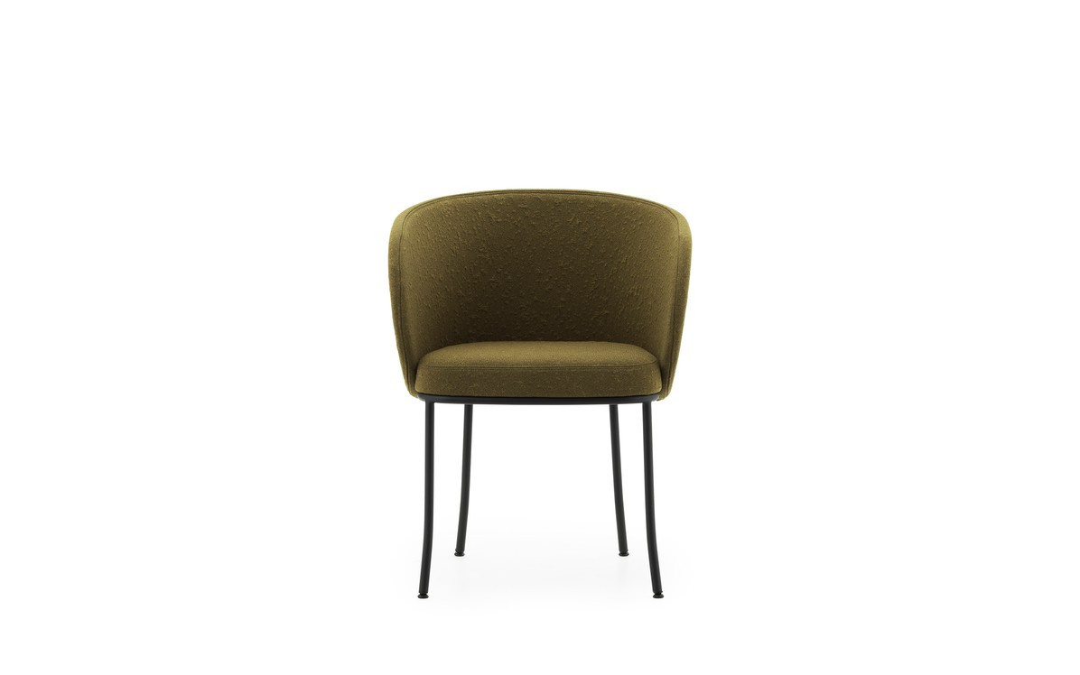 Normann Copenhagen Knit Sessel in Schwarz mit Strickoptik und Stahlgestell - Bild 2