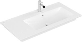 V&B Möbelwaschtisch VENTICELLO in Weiß mit Hochspülrand und Überlauf, B/T: 100 x 50 cm - Bild 1