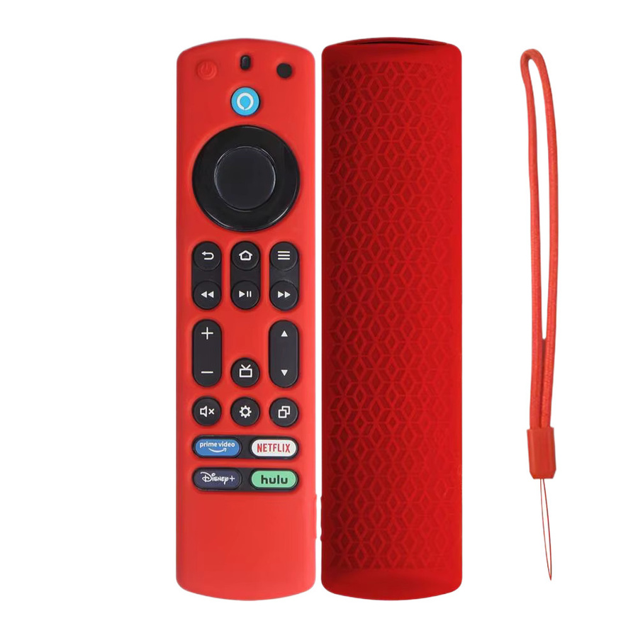 Silikon Fernbedienung Schutzhülle für Amazon Fire TV Stick 4K Max in Rot - Bild 3