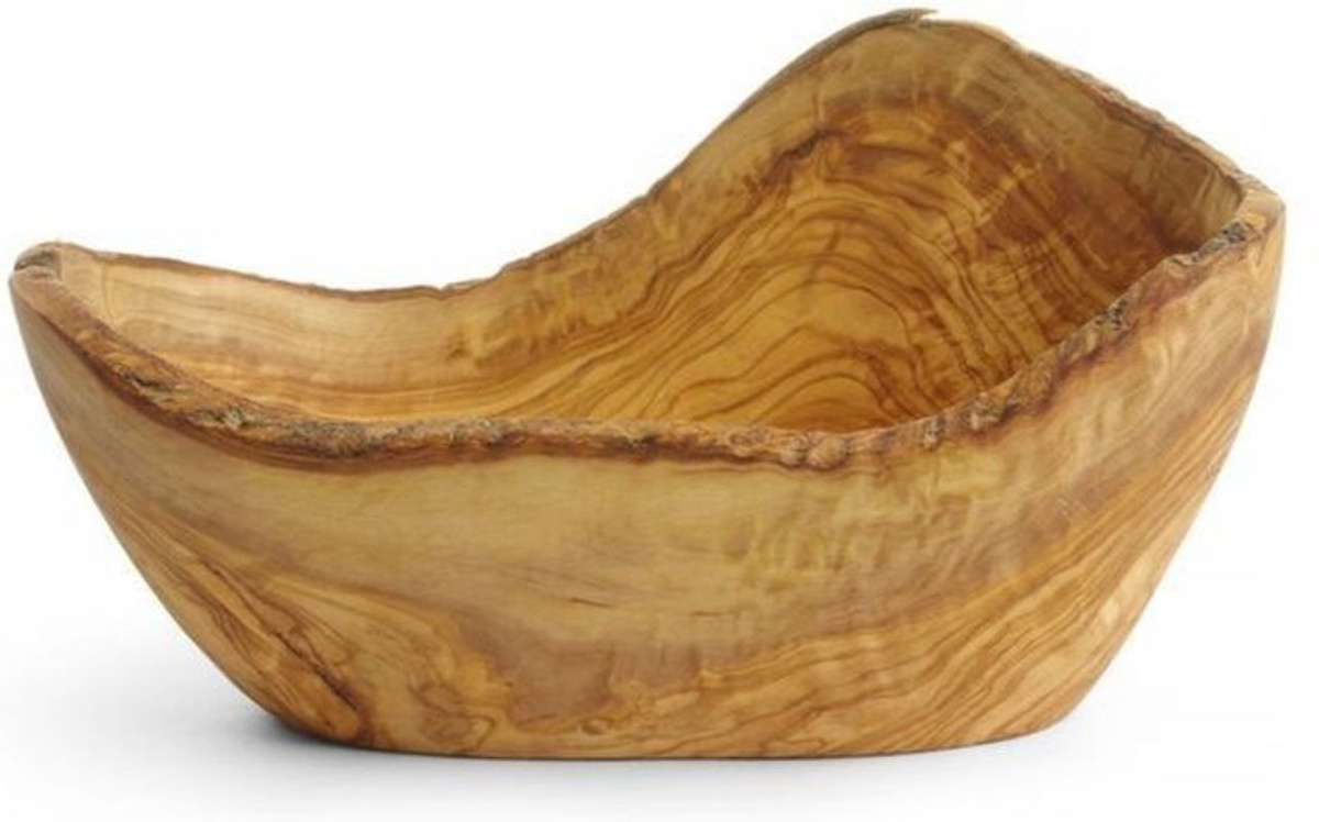 Dekorative Schale aus Olivenholz von Hendi in Braun, B/T/H: 30 x 19 x 11 cm - Bild 1