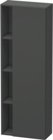 Duravit Hochschrank DuraStyle in Graphit Matt mit Tür rechts, B: 50 cm, T: 24 cm, H: 140 cm - Bild 1