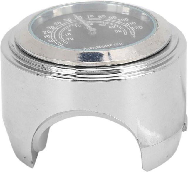 Koogeelife Motorrad Lenker Thermometer Temperaturanzeige Schwarz und Silber für 22-25mm Lenker - Bild 1