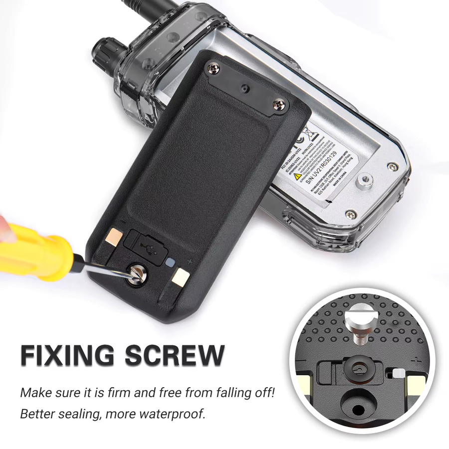 Baofeng UV-21 PRO V4 Walkie-Talkie 10W Hochleistungs-Multiband Langstrecken-Funkgerät mit Frequenzkopierfunktion in Grau - Bild 4
