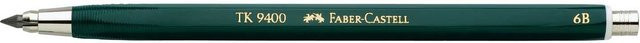 Faber Castell TK-Fallminenstift 9400 3,15mm 6B Grün - Bild 1