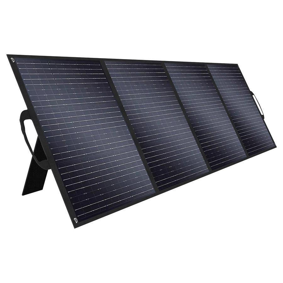 SolarPlay Tragbares Wasserdichtes Solarmodul 200W Faltbares Monokristallines Solarladegerät in Schwarz für Outdoor-Camping und Wohnmobile - Bild 8