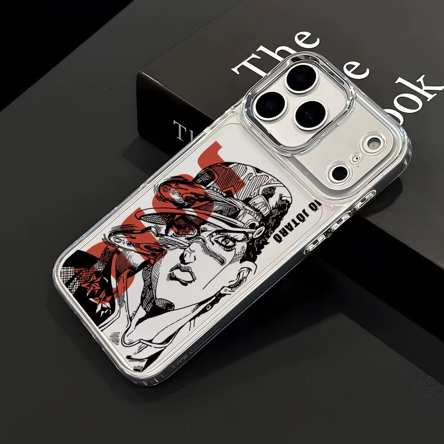 JoJo Bizarre Adventure Transparente Handyhülle für Apple iPhone kompatibel mit iPhone 17 Air 16 16e 15 14 13 12 11 Pro Max X Xs XR 8 Plus - Bild 2