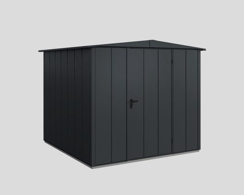 Ecostar Gerätehaus Elegant-S aus Metall in Grau mit B/H/T: 238 x 216 x 238 cm - Bild 1