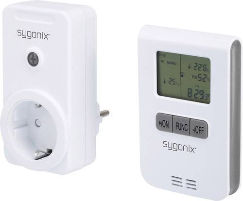 Sygonix RS2W Funk Heizungssteuerung-Set Zwischenstecker in Weiß mit 3500W Schaltleistung und 150m Reichweite - Bild 1