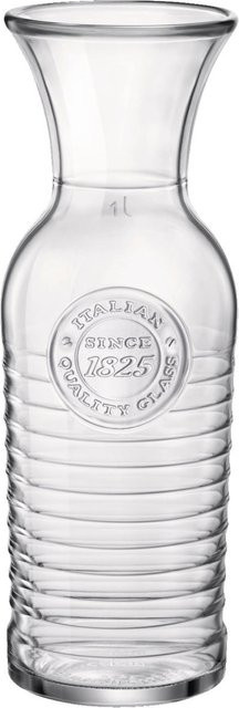 Bormioli Rocco Glas-Karaffe Officina mit Eichstrich, transparent, 6er Pack, Volumen: 1,183 l - Bild 1