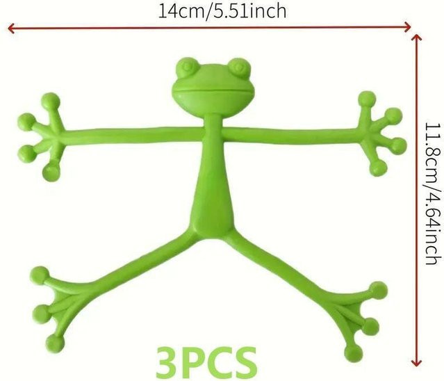 3er-Set froschförmige Pflanzenständer aus Kunststoff in Grün für deine Innendekoration - Bild 1