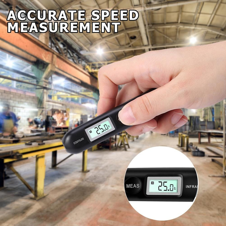 CosyHome Digitales Mini-Infrarot-Thermometer mit LCD-Display als tragbarer Taschentemperaturstift - Bild 2
