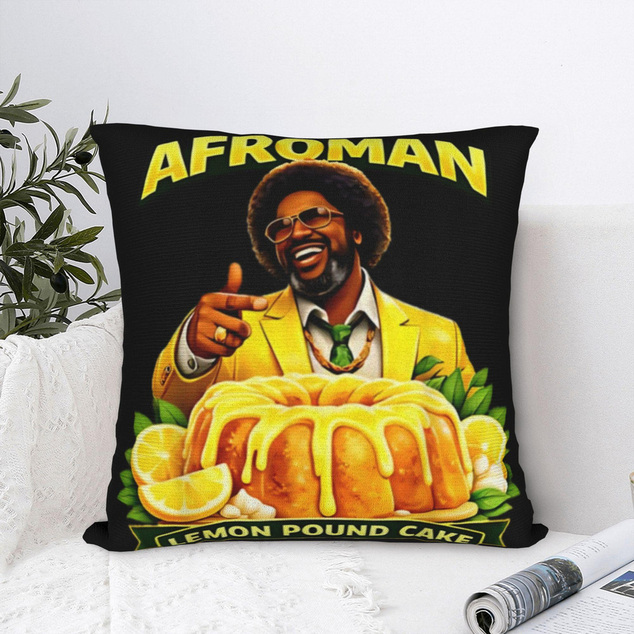 Afroman Gerechtigkeit für Zitronen-Pfundkuchen Kissenbezug aus Peach Skin, B/B/H: 18 x 18 x 18 cm - Bild 5