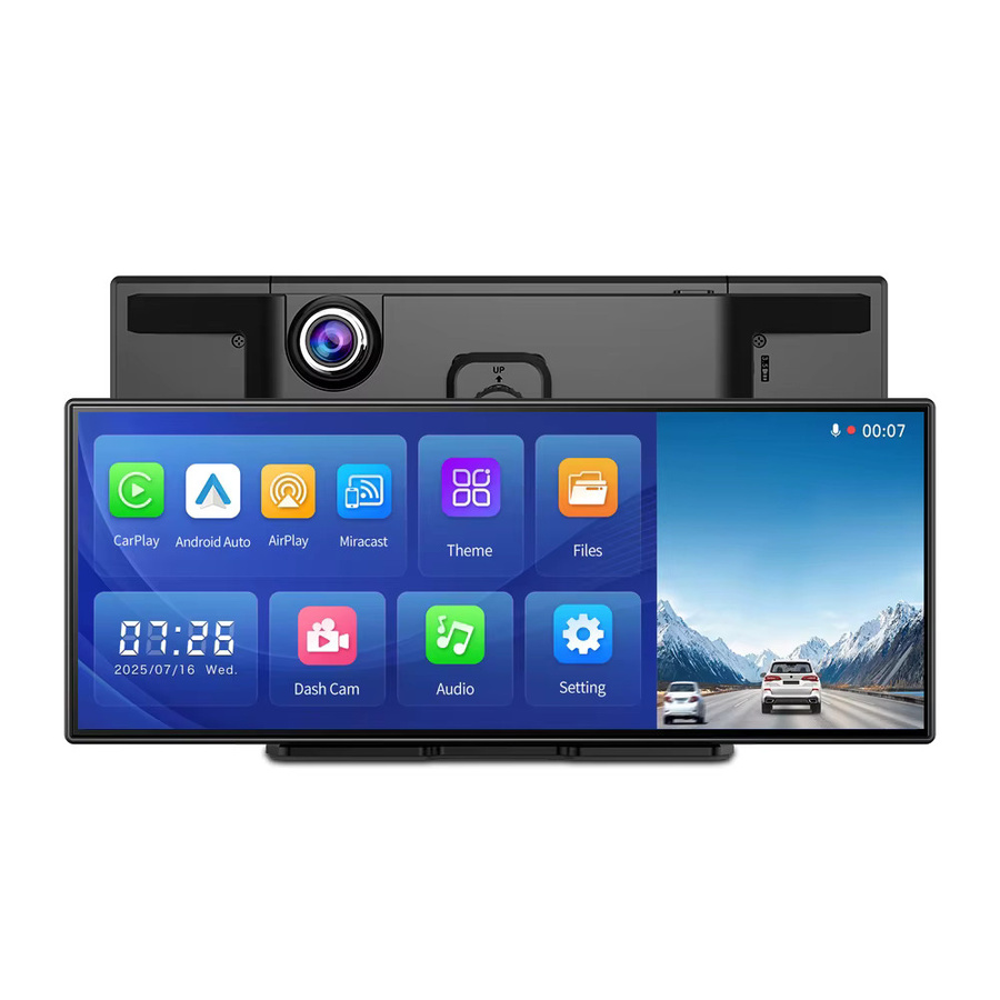 Imagebon H70 Plus Dashcam mit 11,4 Zoll Display, 4K UHD Auflösung, Wireless Carplay und Android Auto, ADAS und Duale Aufnahme in Schwarz - Bild 3