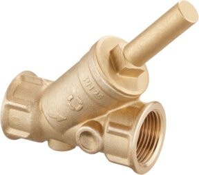 Oventrop Rückschlagklappe DN 10 aus Messing in Gold mit G 3/8 IG und EPDM Dichtung - Bild 1