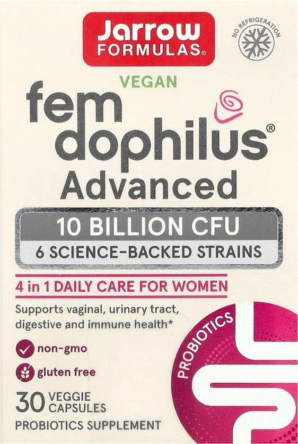 Jarrow Formulas Fem Dophilus Advanced, 10 Milliarden KBE, 30 Kapseln, Damen - Bild 1