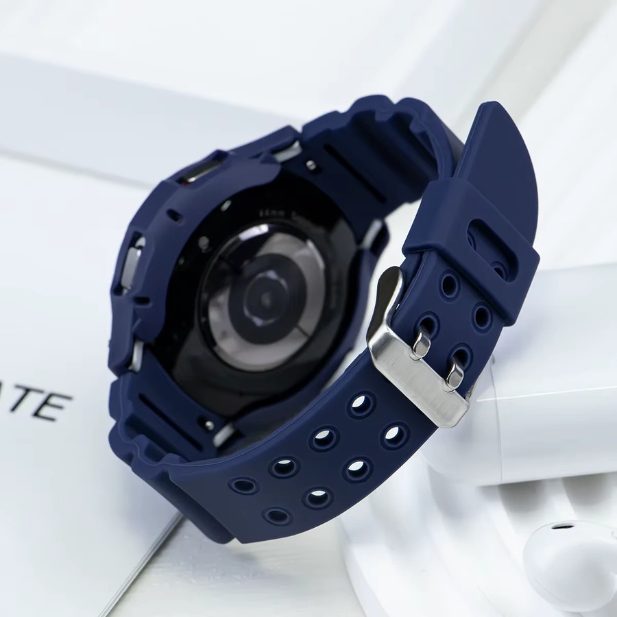 CAOWTAN Uhrenzubehör Modifikationsset, Silikonarmband, Samsung Galaxy Watch 6 Classic, Unisex - Bild 2