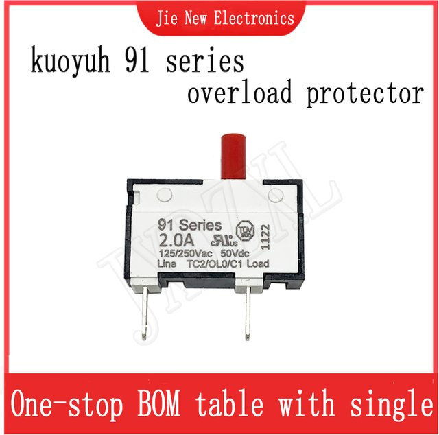 kuoyuh Leistungsschalter Serie 91 MCB mit manuellem Reset des Überlastschutzes in Weiß - Bild 1
