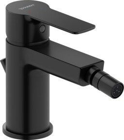 Duravit Bidet-Einhebelmischer D-Code in Schwarz Matt mit Safety-Stop und Keramikmischarmatur - Bild 1