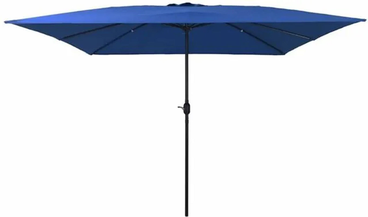 vidaXL Sonnenschirm Modern aus Polyester und Stahl in Blau, B/T/H: 295 x 295 x 245 cm - Bild 1