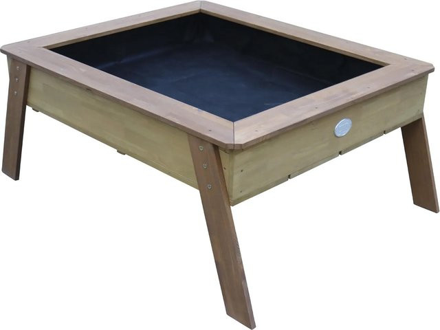 AXI Sandtisch mit Hochbeet Linda aus Hemlock-Holz in Braun, B/T/H: 93,5 x 93,5 x 110 cm - Bild 1