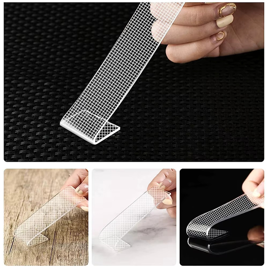 Doppelseitiges Nano-Klebeband transparent, extra stark und wasserfest, Breite: 3 cm, Länge: 3 m - Bild 4