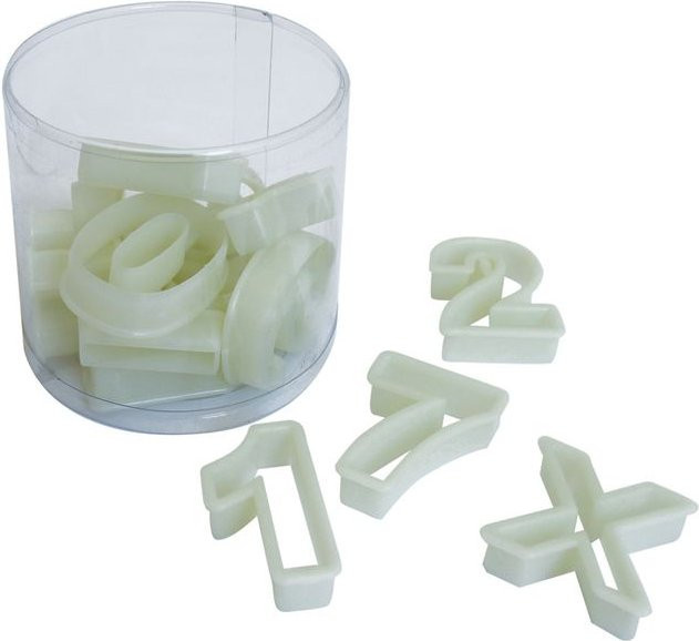 Schneider Ausstechersatz in Weiß, L: 6 cm, B: 4,5 cm, H: 1,5 cm - Bild 1