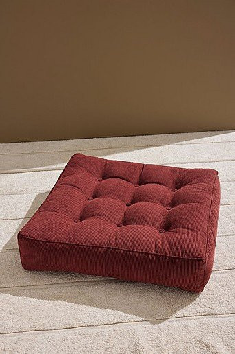Luca Bodenkissen Manchester Corduroy in Pastill, B/T/H: 64 x 64 x 15 cm - Bild 1