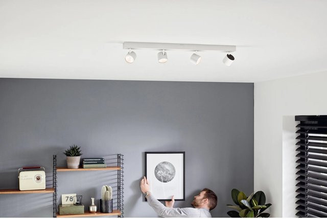 Philips myLiving LED-Spot 4er Set in Weiß, dimmbar, Aluminium - Bild 1